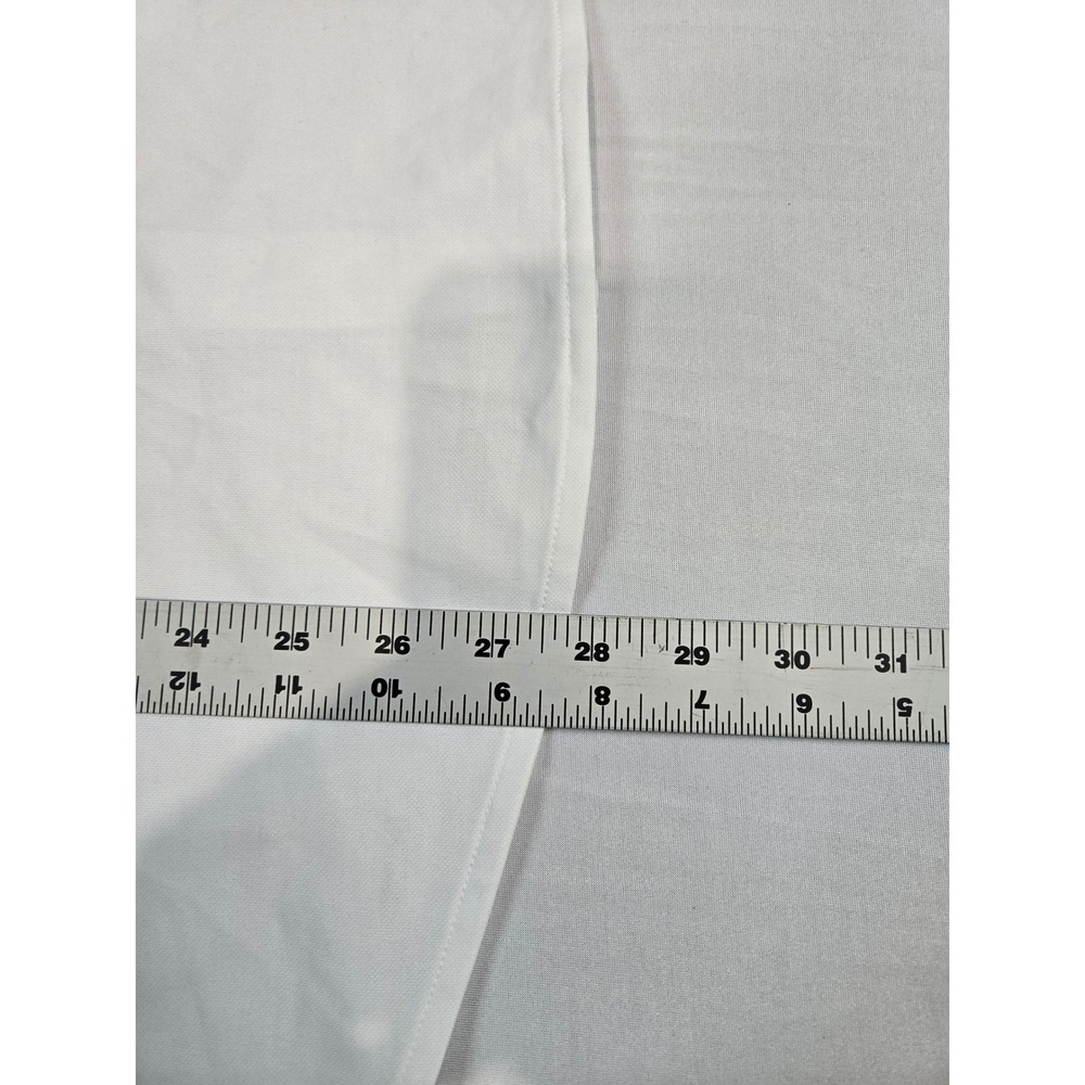 VRST Mens SS Button Up Shirt Pure White Short Sleeve Performance Stretch Medium - Picture 5 of 5